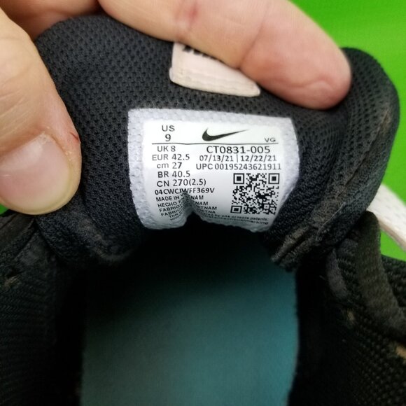 ✅Nike Force Trout 7 Keystone Baseball Cleats Mens Size 9 CT0831-005 Black /White - Picture 4 of 11